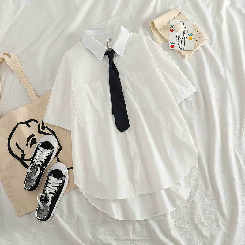 [RẺ VÔ ĐỊCH] Áo sơ mi cà vạt tay ngắn UK9321