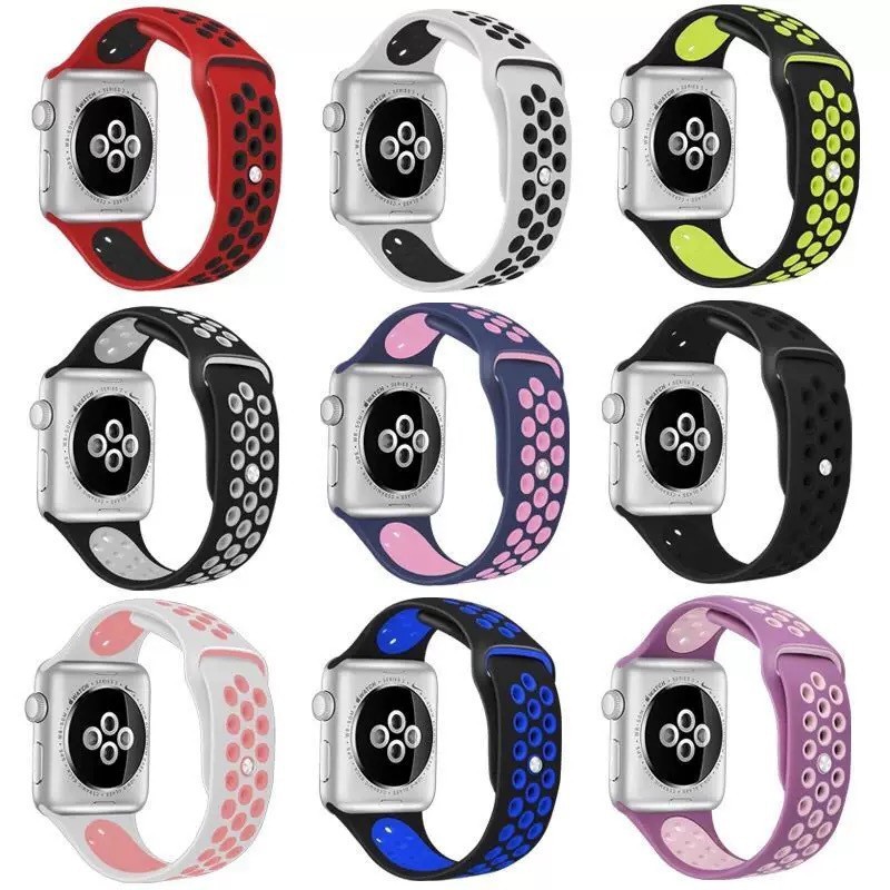 Dây Đeo Silicon Mềm Cho Đồng Hồ Thông Minh iwatch series 8 / 7 / 6 / 5 / 4 / 3 / 2 / 1 45mm 41mm 40mm 44mm 42mm 38mm