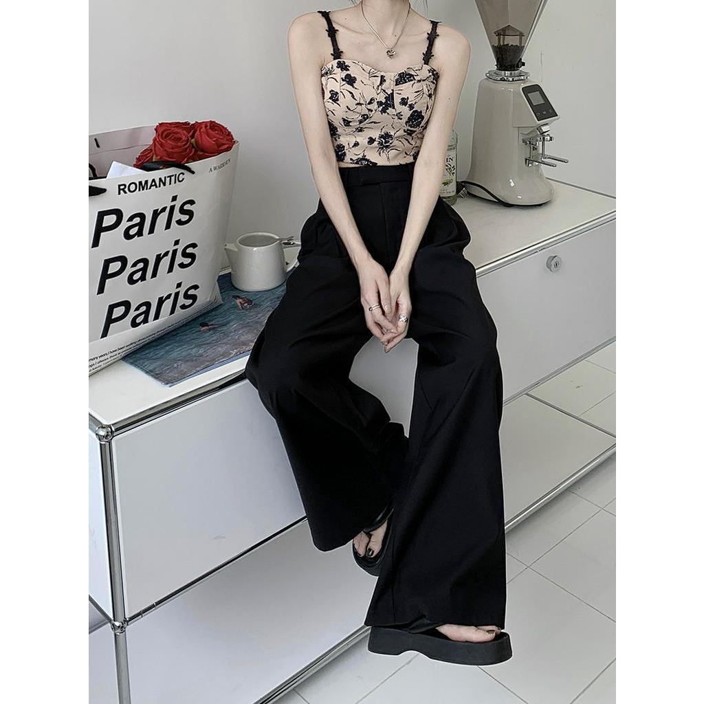 Quần Dài Ống Rộng Lưng Cao Thời Trang Mùa Thu 63195