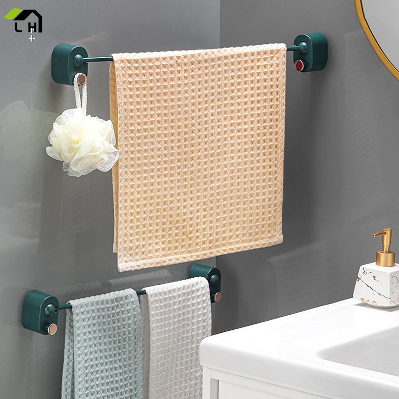 Giá treo khăn gắn tường không cần khoan tiện dụng dành cho nhà tắm（LO78)