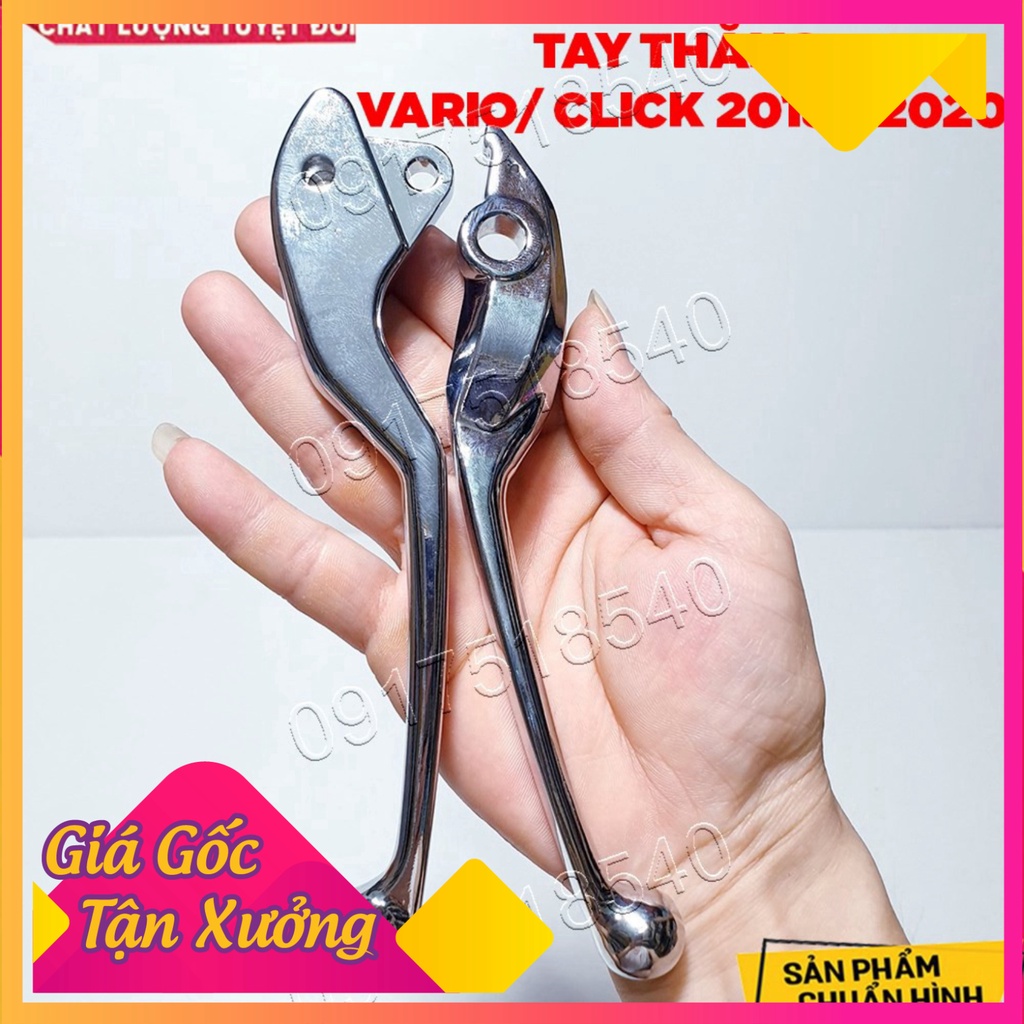 1 Cặp Tay Thắng Vario, Click 2018 - 2020 SYS Malaysia Xi Niken Cao Cấp (Ảnh Sp thật)