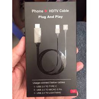 [PKSVN] Cáp hdmi đa năng từ đt lên tivi