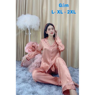 bộ lụa gấm quần dai tay dài size xl(56_65kg)