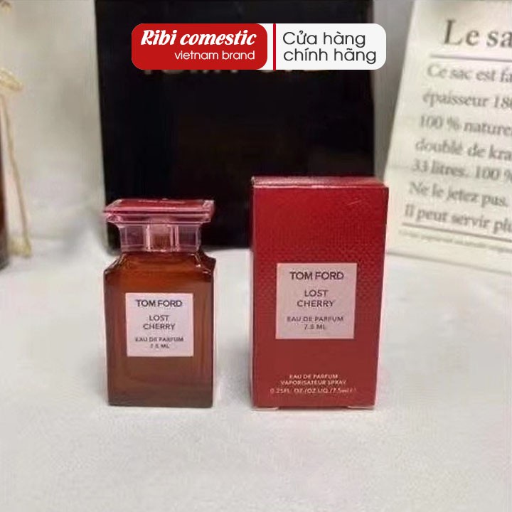 TOM FORD 7.5ml Lost Cherry Rose Prick OUD Wood Soleil Blanc SOLEIL NEIGE White Suede [Cam kết Hàng chuẩn]