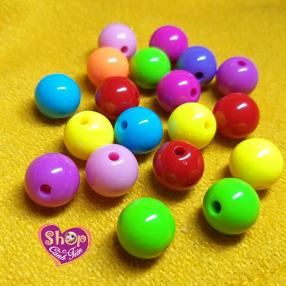 SIÊU ĐẸP - 50gr Hạt Cườm Kẹo Bóng Cao Cấp 12mm nhiều màu Làm Vòng, Trang trí Thủ công
