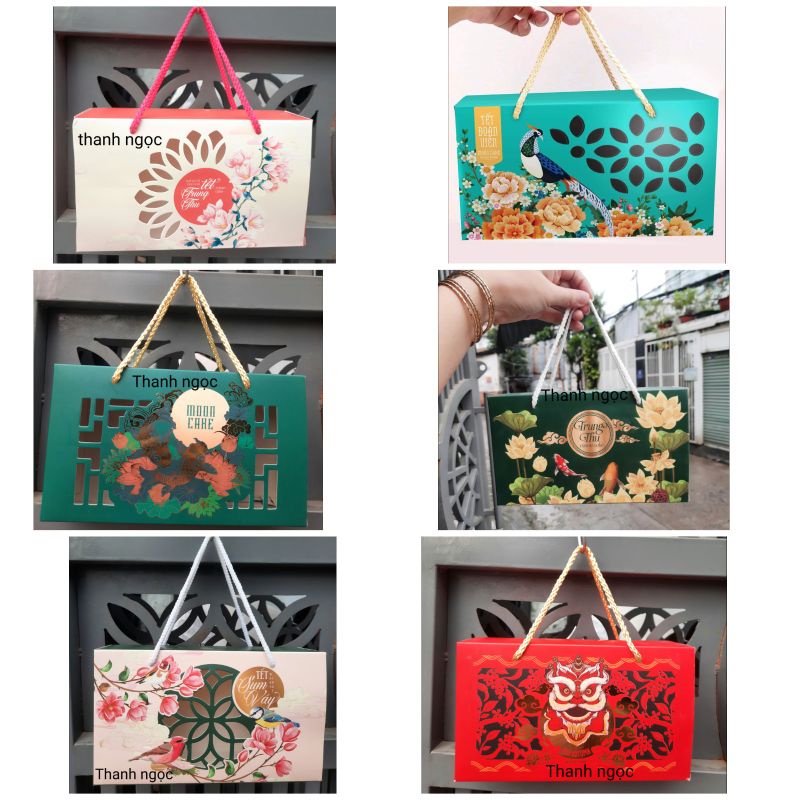 hộp trung thu 2 bánh 150g_250g ( nhiều mẫu mã )