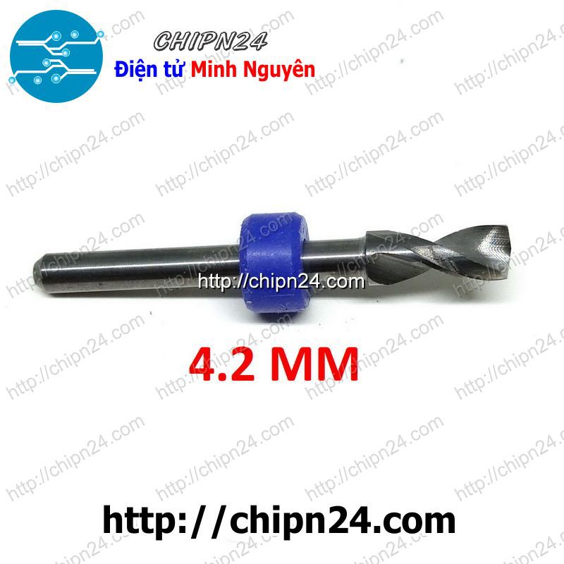 [1 CÂY] Mũi khoan mạch in CNC 4.2mm (Mạch điện tử, PCB)