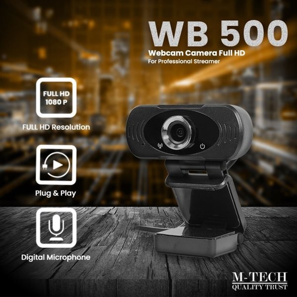 Webcam Mtech Wb500 / Wb-500 / Wb500 1080p Full Hd Chất Lượng Cao | BigBuy360 - bigbuy360.vn