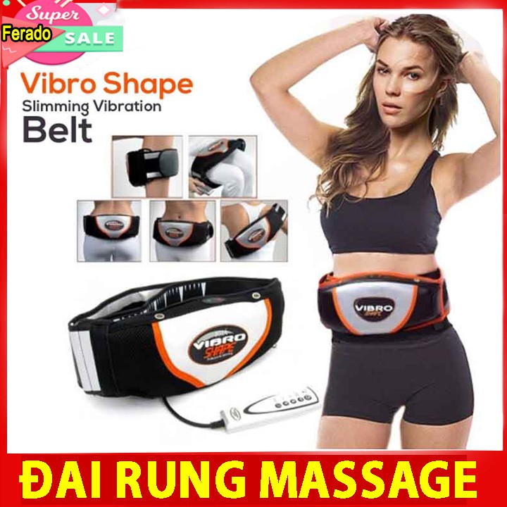 Đai massage rung nóng giảm mỡ bụng Vibro Shape