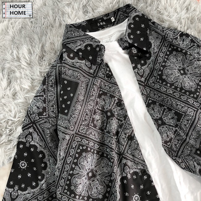 instockÁo Sơ Mi Ngắn Tay Dáng Rộng Phong Cách Hiphop Dành Cho Nữ Và Nam