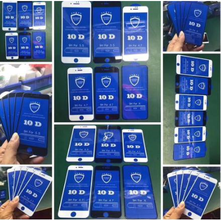Kính Cường Lực 10D Full Màn Cho IPHONE - 6/6SPlus/7/7Plus/8/8Plus/X