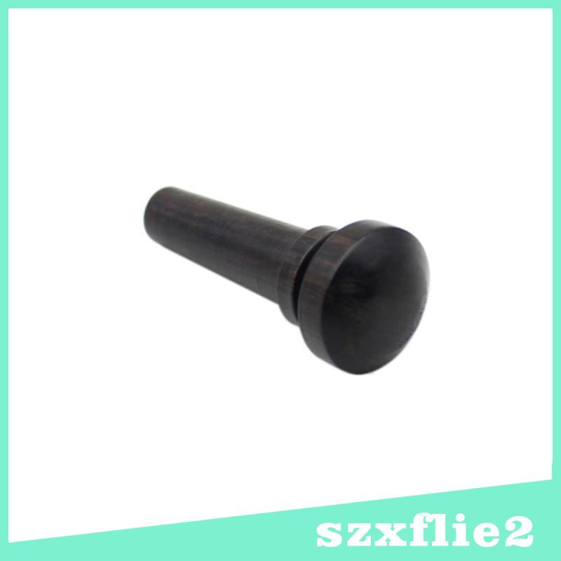 Hot sale！ Ebony 3/4 4/4 Violin Tail Nail Fasten Tailpiece Pin for Violinist 32x19x6mm