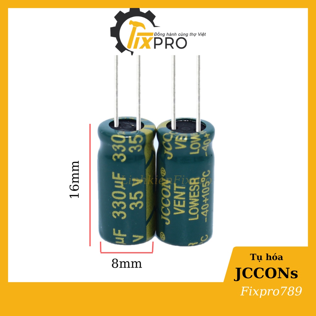 Tụ hóa 35V 330uF-10000uF tần số cao màu xanh xịn