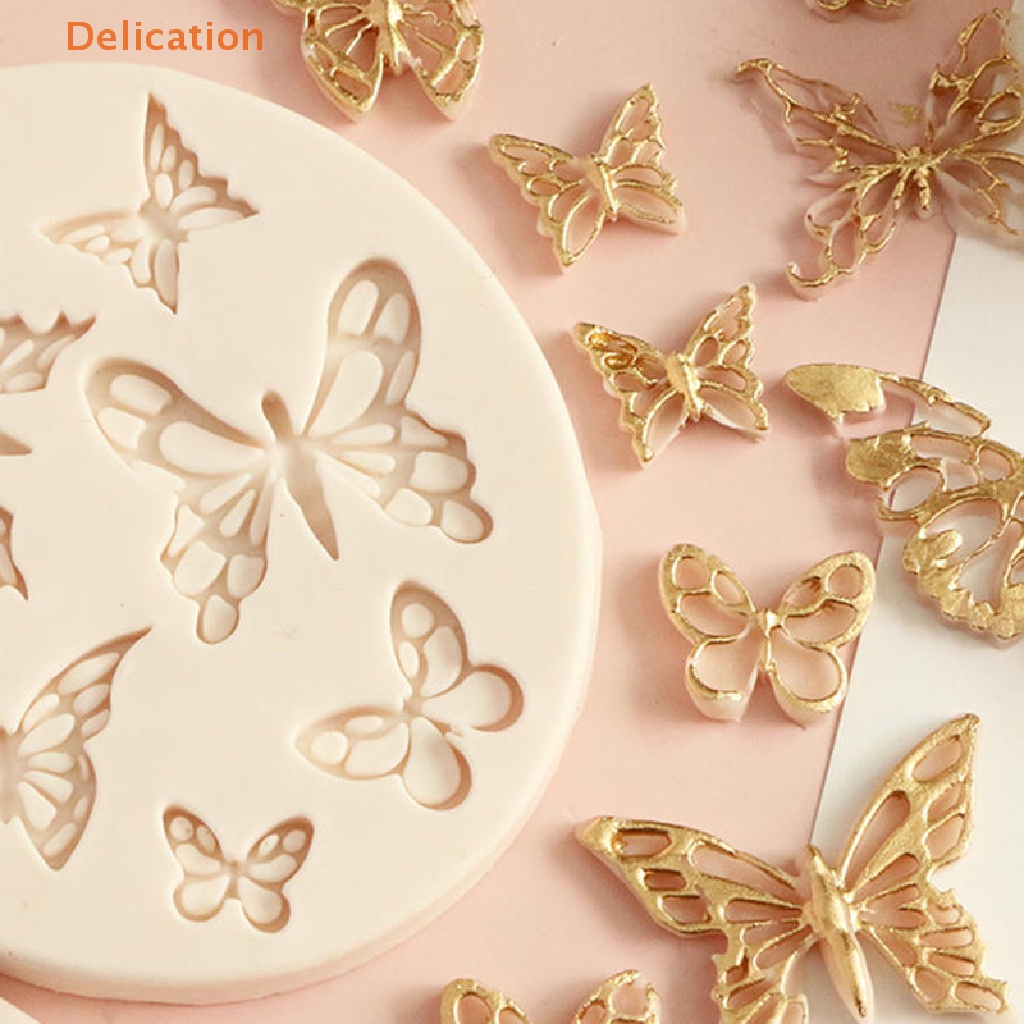 Khuôn Silicone Tạo Hình Cánh Bướm Trang Trí Bánh Kem / Kẹo Ngọt
