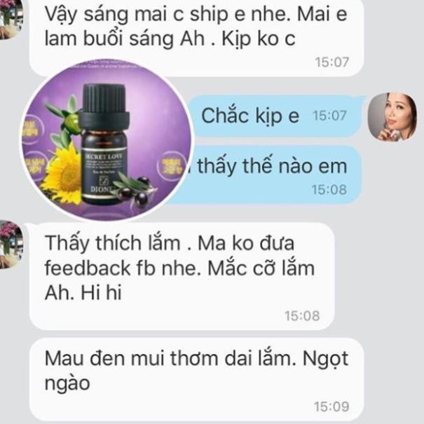 Nước Hoa Bím Dionel Secret Love Màu Trắng 💖 Mua 2 Tặng 1 💖 Nước Hoa Vùng Kín Nữ Hàn Quốc 5ml Tốt Nhất Cho Cô Bé