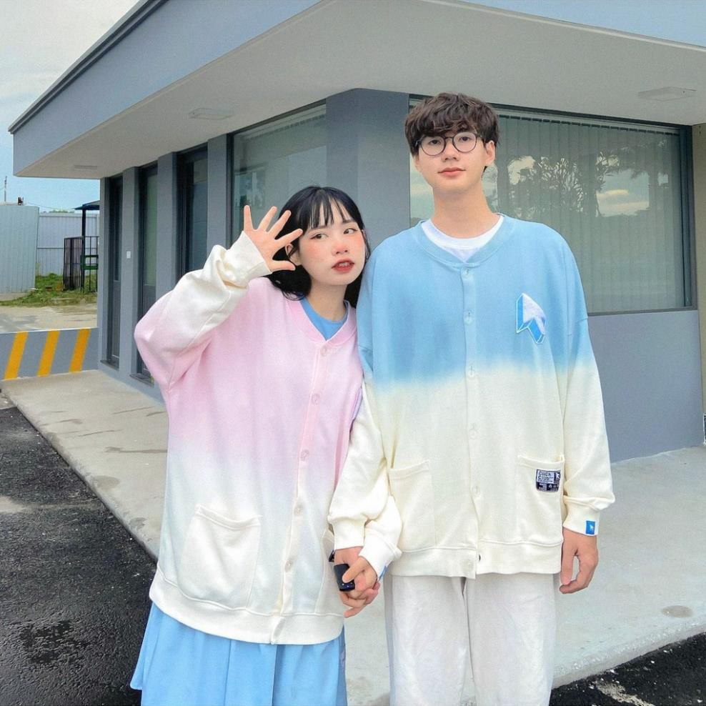 Áo Khoác Nỉ Bông Cardigan Tiedye CLICK.CLUB Loang Màu Unisex