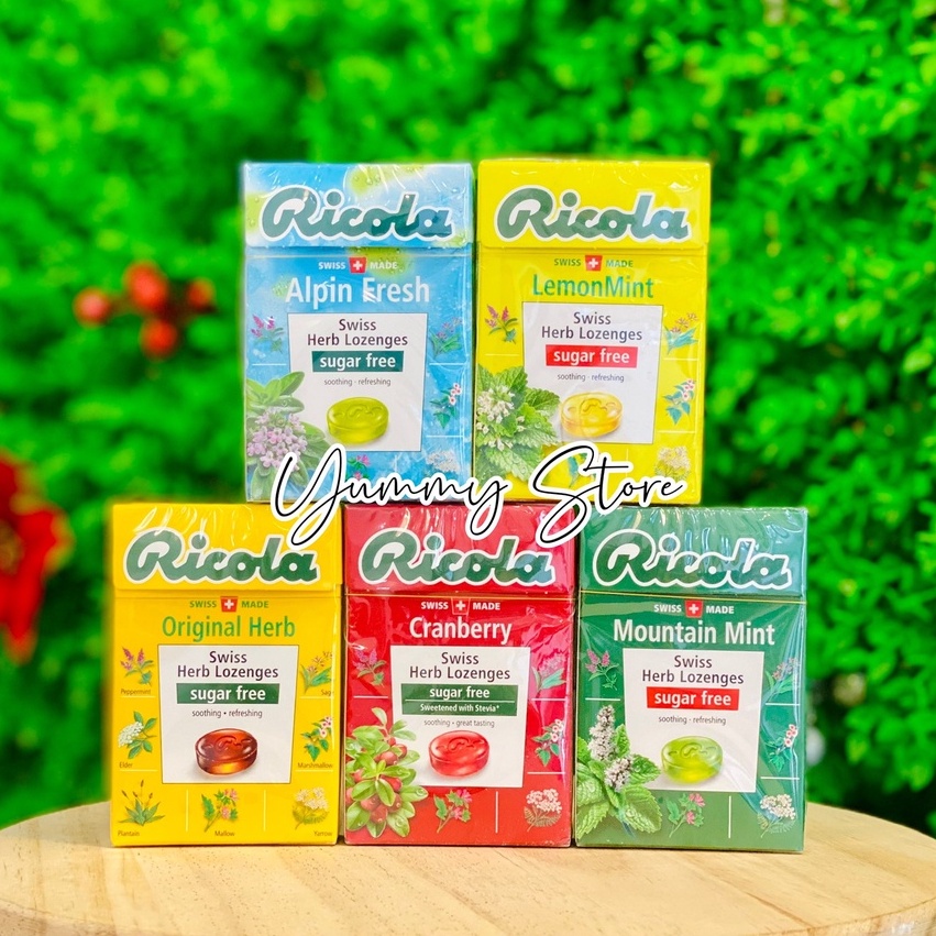 Kẹo ngậm đau họng thảo mộc Ricola