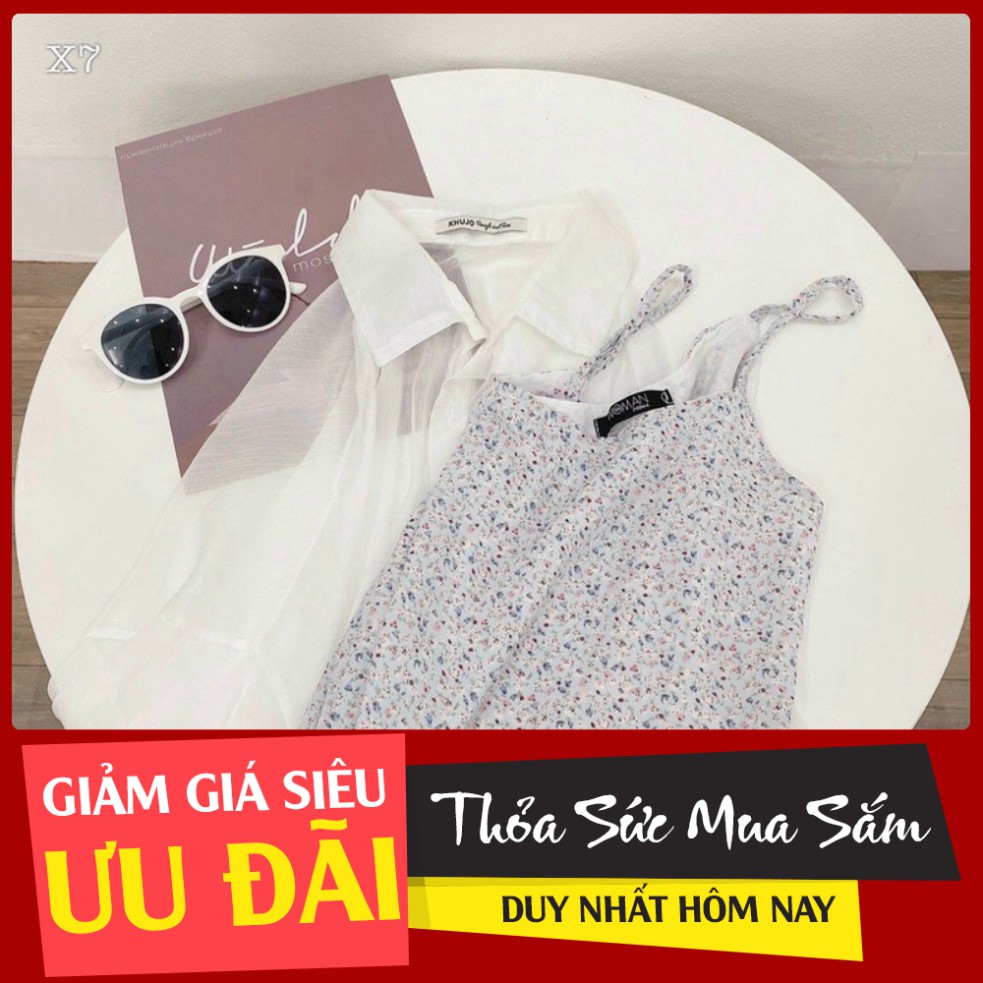 [VAYD04-GIẢM 20k ĐƠN 400k] SET ÁO SƠMI KÈM ĐẦM HOA MẪU MỚI TINH