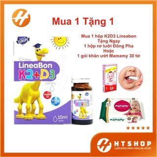 (Chính Hãng) Vitamin D3 + K2 LineaBon Hỗ Trợ Hấp Thu Canxi Tối Ưu Cho Bé Từ Sơ Sinh Chai 10ml