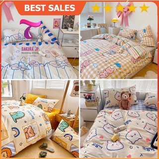 Chăn ga gối đệm cotton 100% nhập khẩu - bst chăn ga gối cotton 100% sakura jp bedding decor
