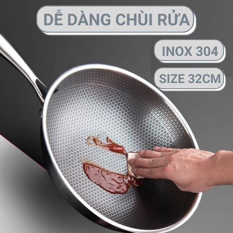 Chảo Chống Dính Đa Năng Sâu Lòng Vân Lưới Tổ Ong Cao Cấp Giúp Nấu Ăn Ngon Giữ Nhiệt Lâu Giúp Thức Ăn Cho Bé Luôn Ấm