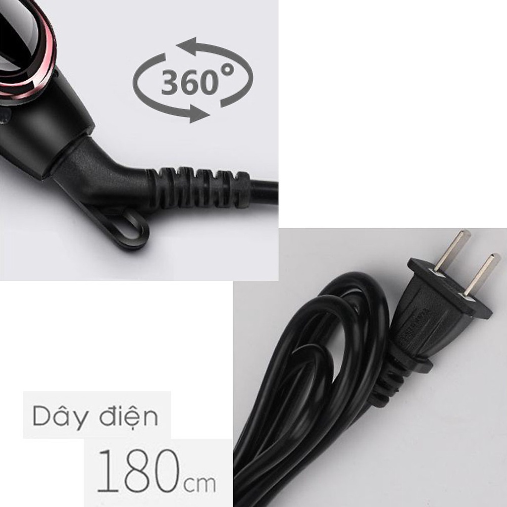 Máy Là, Ép, Uốn Tóc Cao Cấp TẶNG KÈM 02 Lược Chải Tóc Đa Năng 3 Trong 1 - Dùng Cho Salon Tóc & Tại Nhà – VinBuy