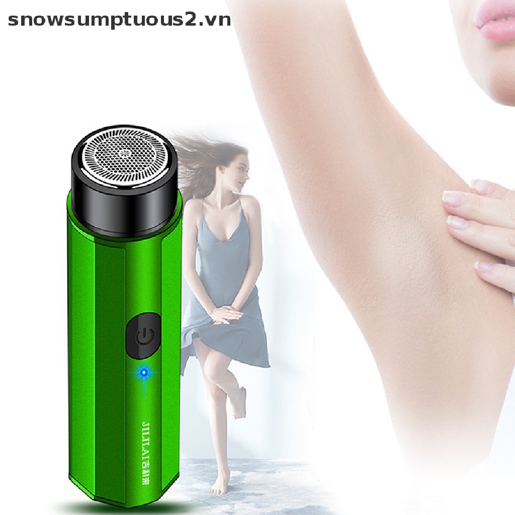 [Hàng mới về] Máy cạo râu bằng điện mini cầm tay sạc USB cho nam