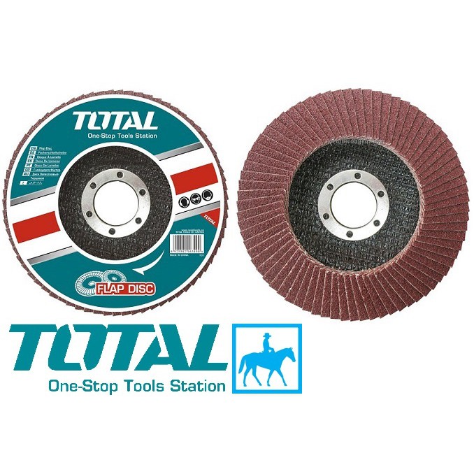 TOTAL Đĩa Nhám xếp 100mm x 16mm Grit 40 TAC6310013