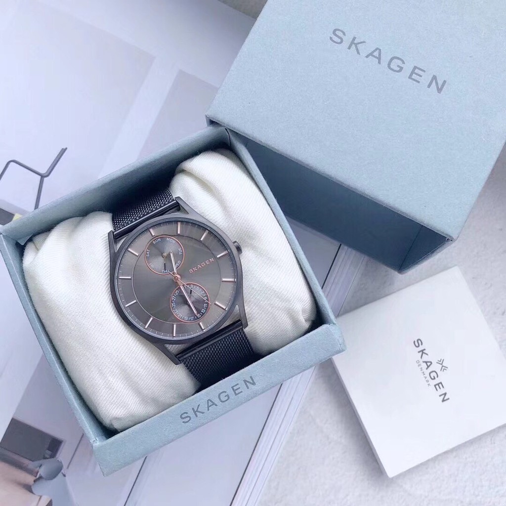 Đồng hồ nam SKAGEN SKW6173 – NAM – QUARTZ (PIN) – DÂY KIM LOẠI fullbox