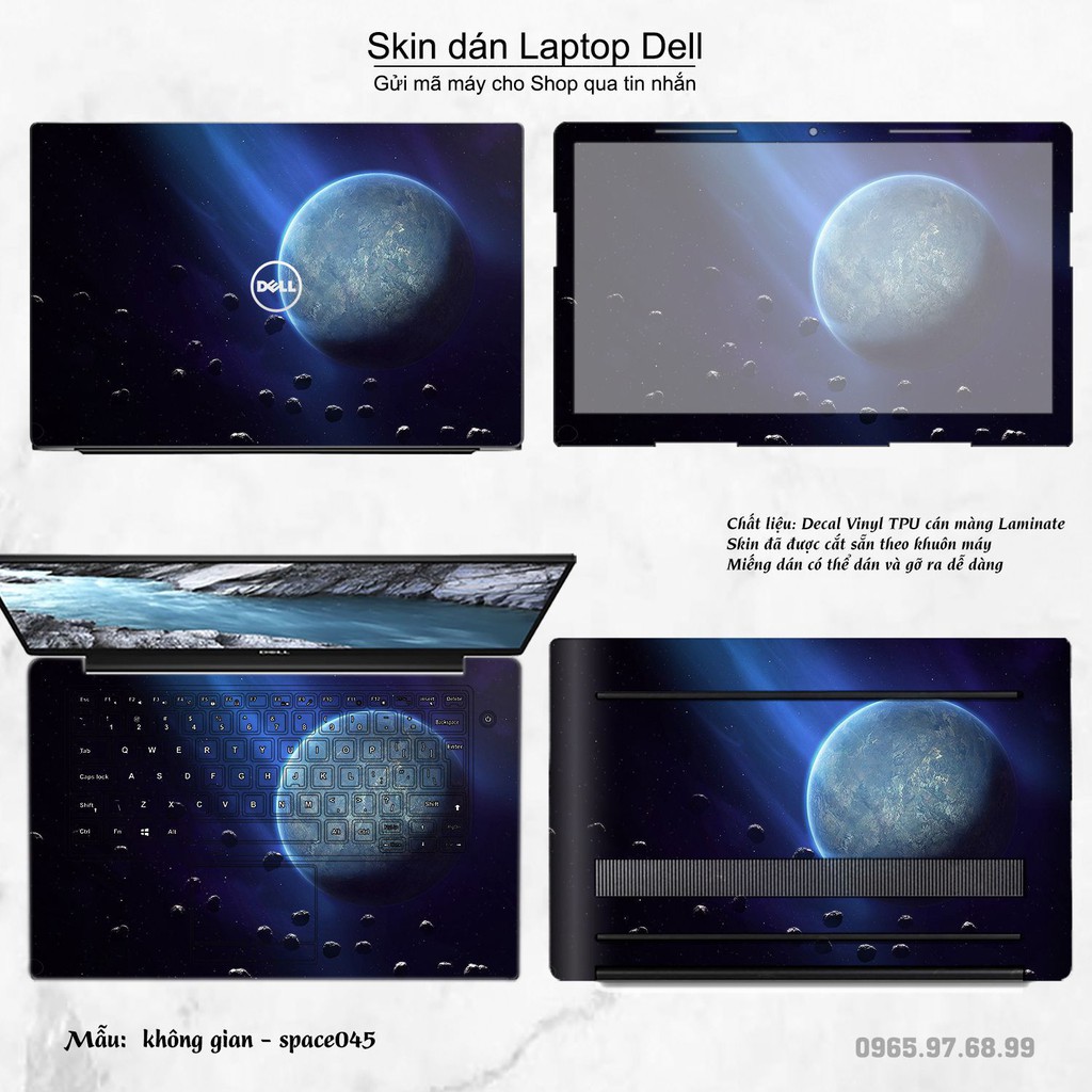 Skin dán Laptop Dell in hình không gian nhiều mẫu 8 (inbox mã máy cho Shop)