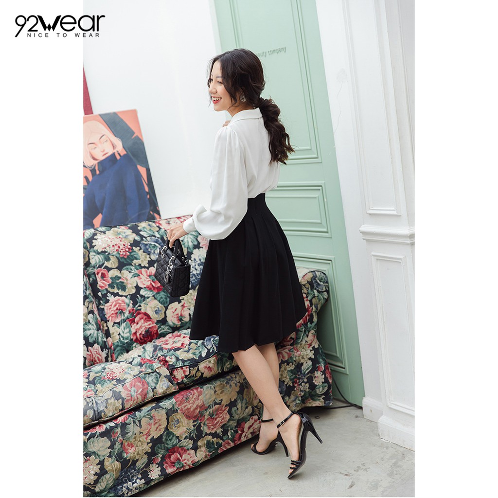 Áo sơ mi nữ dài tay cổ đức bản to 92WEAR ASW0831 | BigBuy360 - bigbuy360.vn