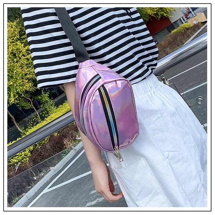 Túi đeo bụng hologram Túi đeo ngang hông du lịch , phượt