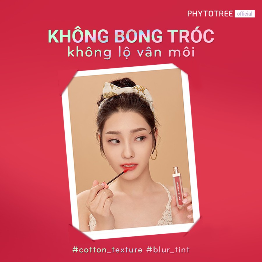 [HÀNG CHÍNH HÃNG]  Son kem lì PHYTOTREE 24h Velvet Tint | BigBuy360 - bigbuy360.vn