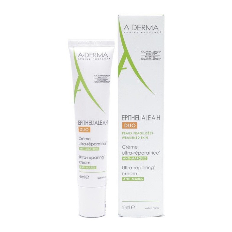 [CHÍNH HÃNG] Combo A Derma Kem Phục Hồi Tái Tạo Da Sau Laser Epitheliale A.H Duo Ultra Repairing Cream 40ml &amp; Son Dưỡng