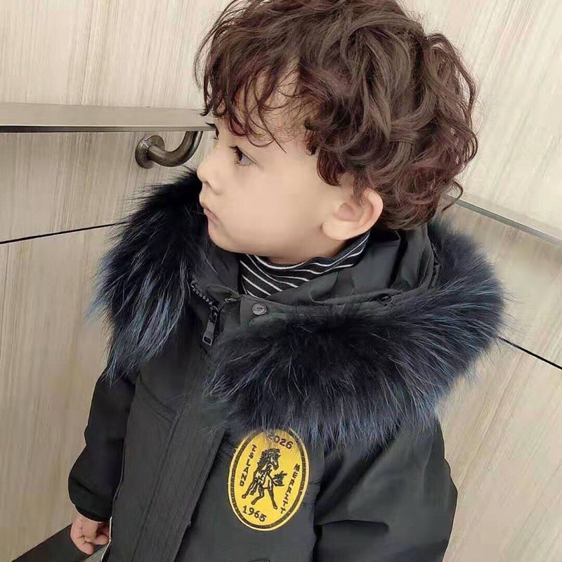 Áo Khoác Phao Dáng Dài Bé Trai Và Thanh Niên 1m15-1m65