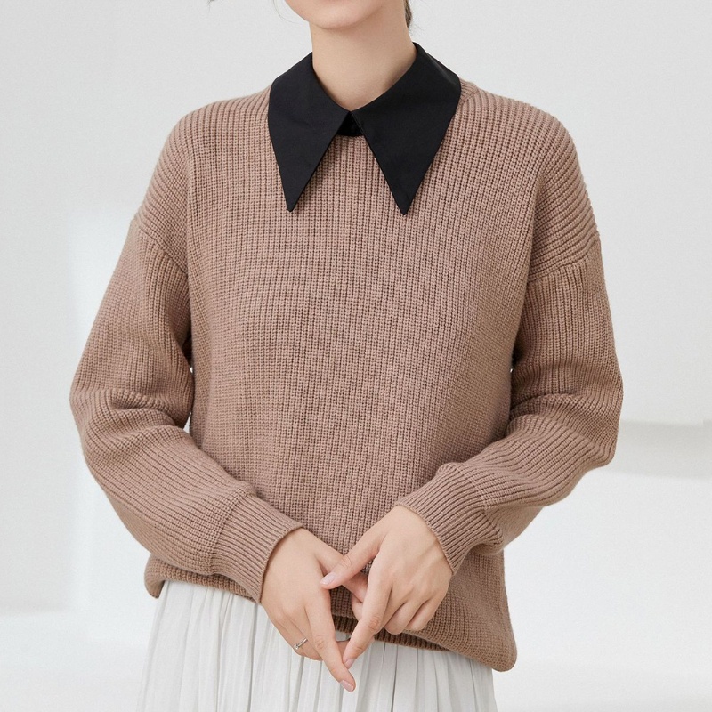 Yoioi Vòng Cổ Choker Giả Kiểu Châu Âu Đơn Giản Màu Đen Có Thể Tháo Rời Cho Nữ