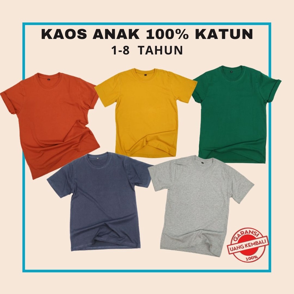 Áo Thun COTTON Tay Ngắn Cho Bé Từ 2-13 Tuổi 30 Tuổi
