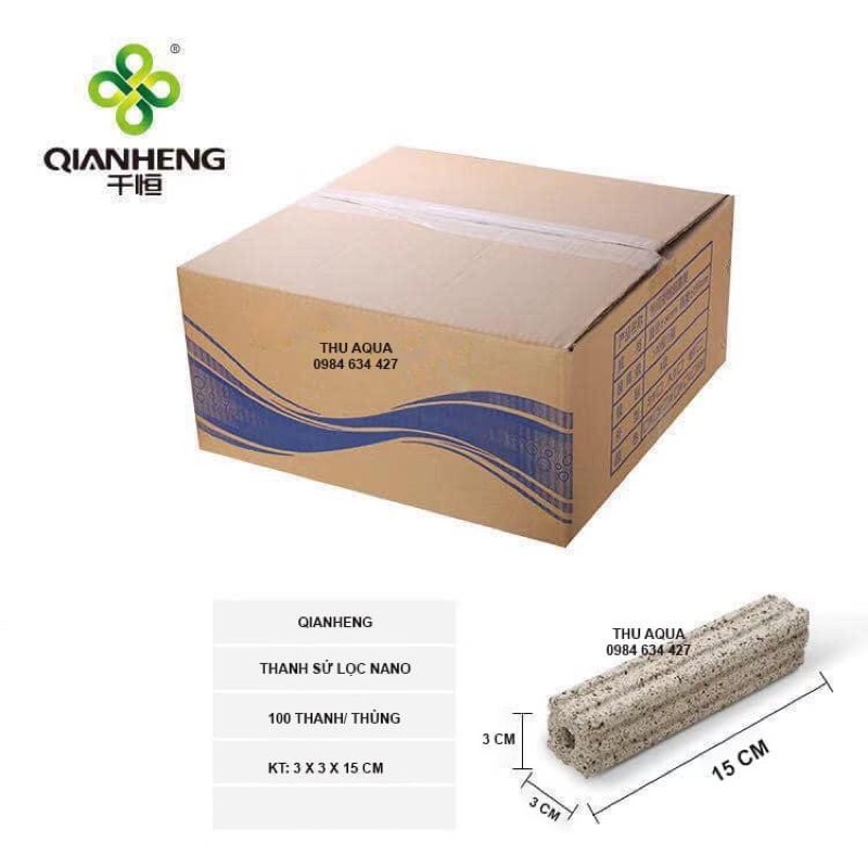 Sứ thanh muối tiêu Nano KT 3x3x15cm