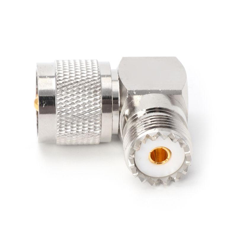 Connec Chuyển Đổi Từ Cổng Cắm UHF PL259 Sang Cổng Cắm SO239 Góc 90 Độ