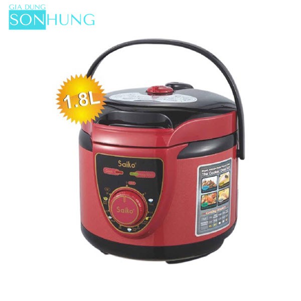 NỒI ÁP SUẤT SAIKO EPC-418 DUNG TÍCH 1.8 LÍT[BẢO HÀNH CHÍNH HÃNG 18 THÁNG]