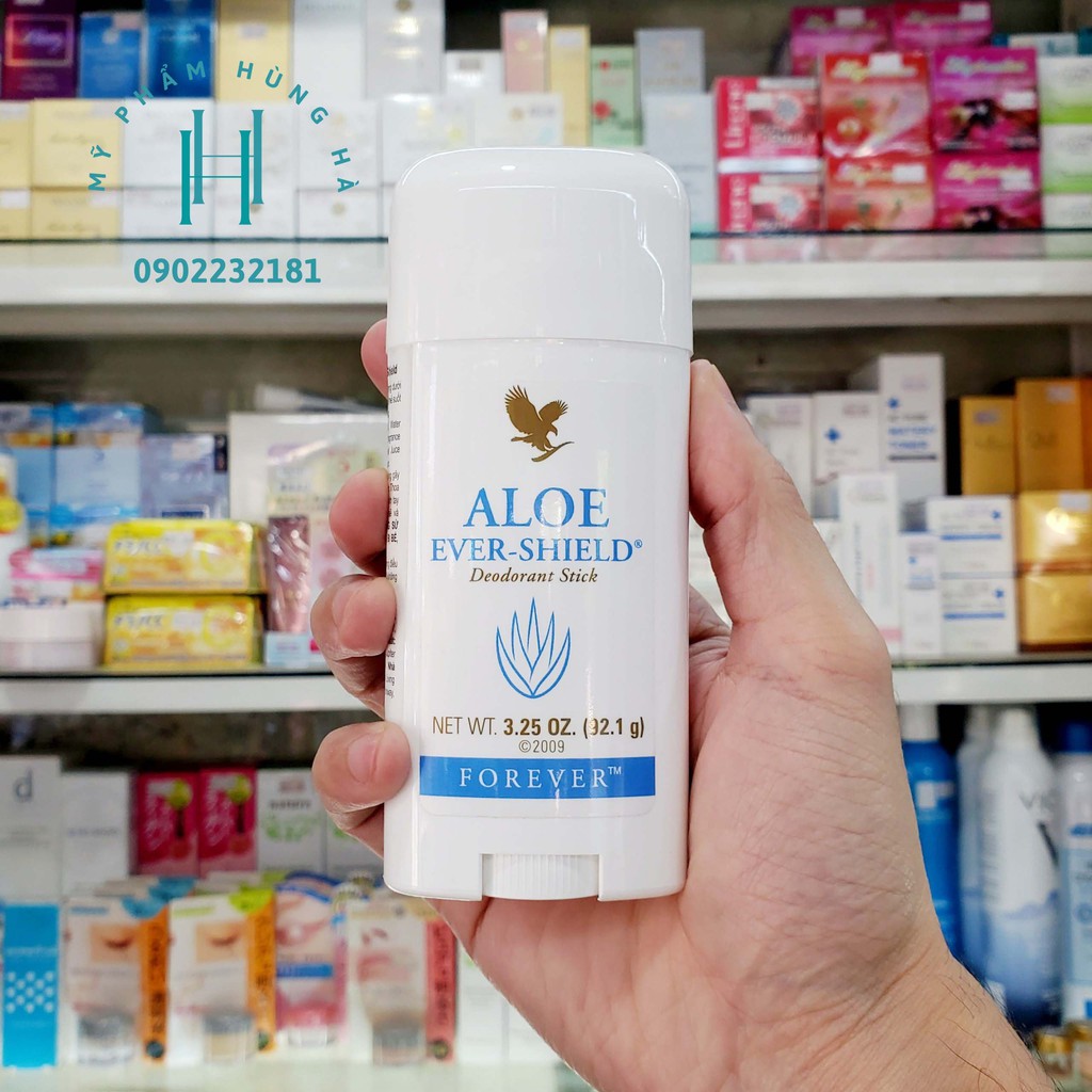 Sáp khử mùi Aloe Ever Shield, sáp khử mùi thảo dược lô hội 92g