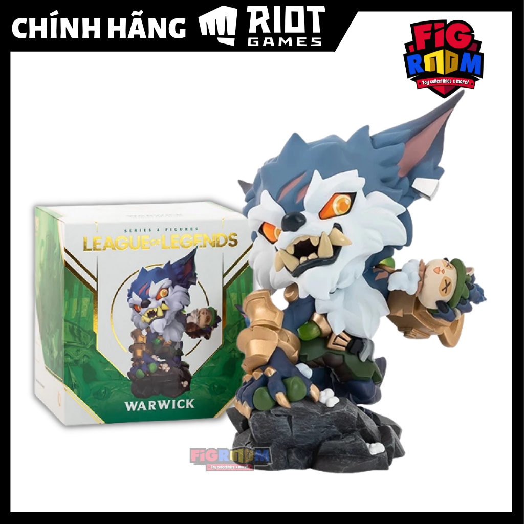 Mô hình LoL Warwick 14cm - Mô hình Liên Minh Huyền Thoại chính hãng Riot Games - Warwick Figure LMHT Chibi