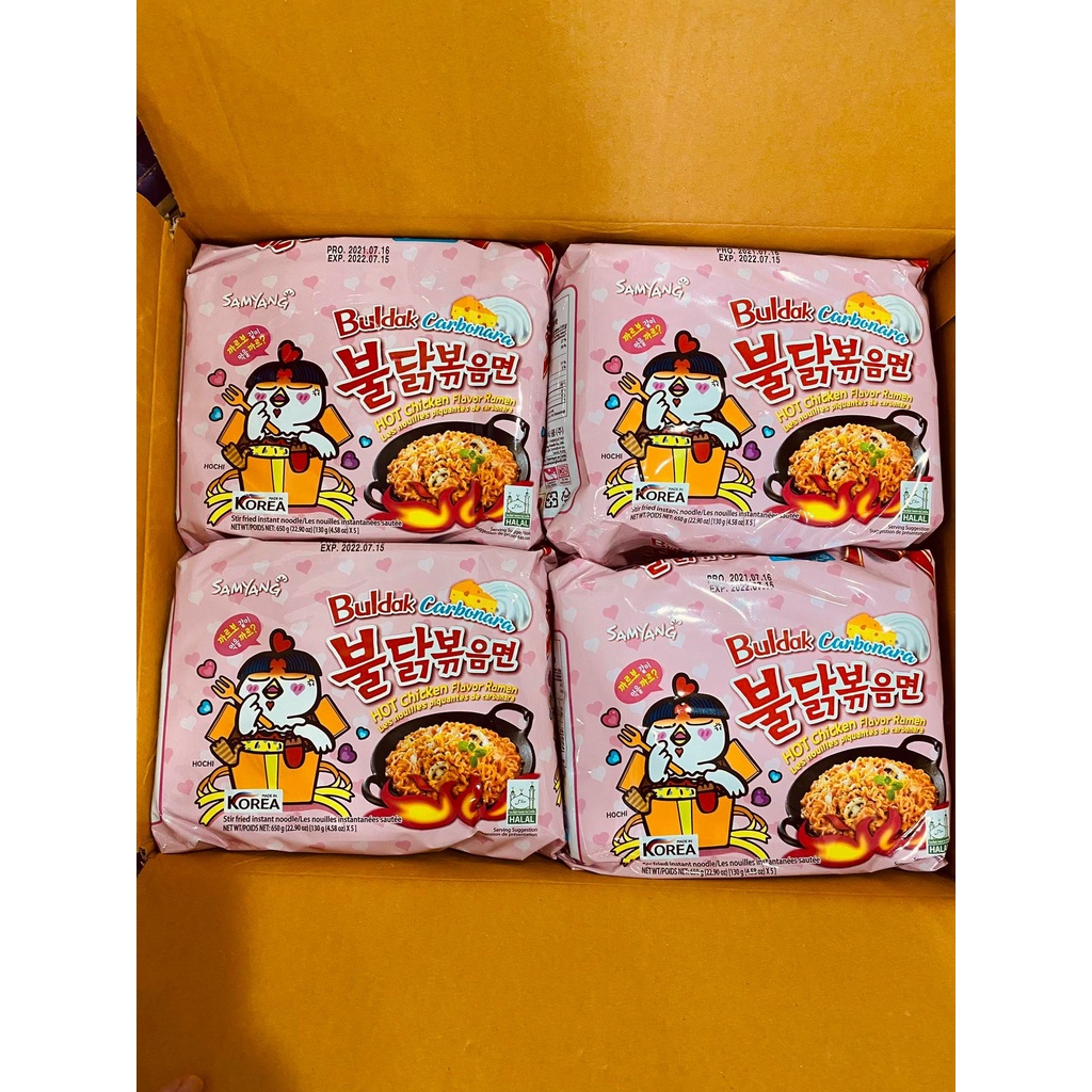 MÌ GÀ CAY CARBONARA SAMYANG HỒNG 130GR