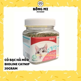 Cỏ mèo Bioline Catnip (20gram) - Cỏ bạc hà Catmint khô giúp giảm stress, giảm hôi miệng cho mèo [Bông Mi]