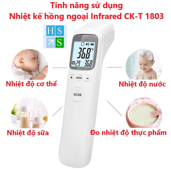 [ SIÊU SALE ] Nhiệt kế hồng ngoại INFRARED CK-T1803 dễ dàng sử dụng cho cả gia đình