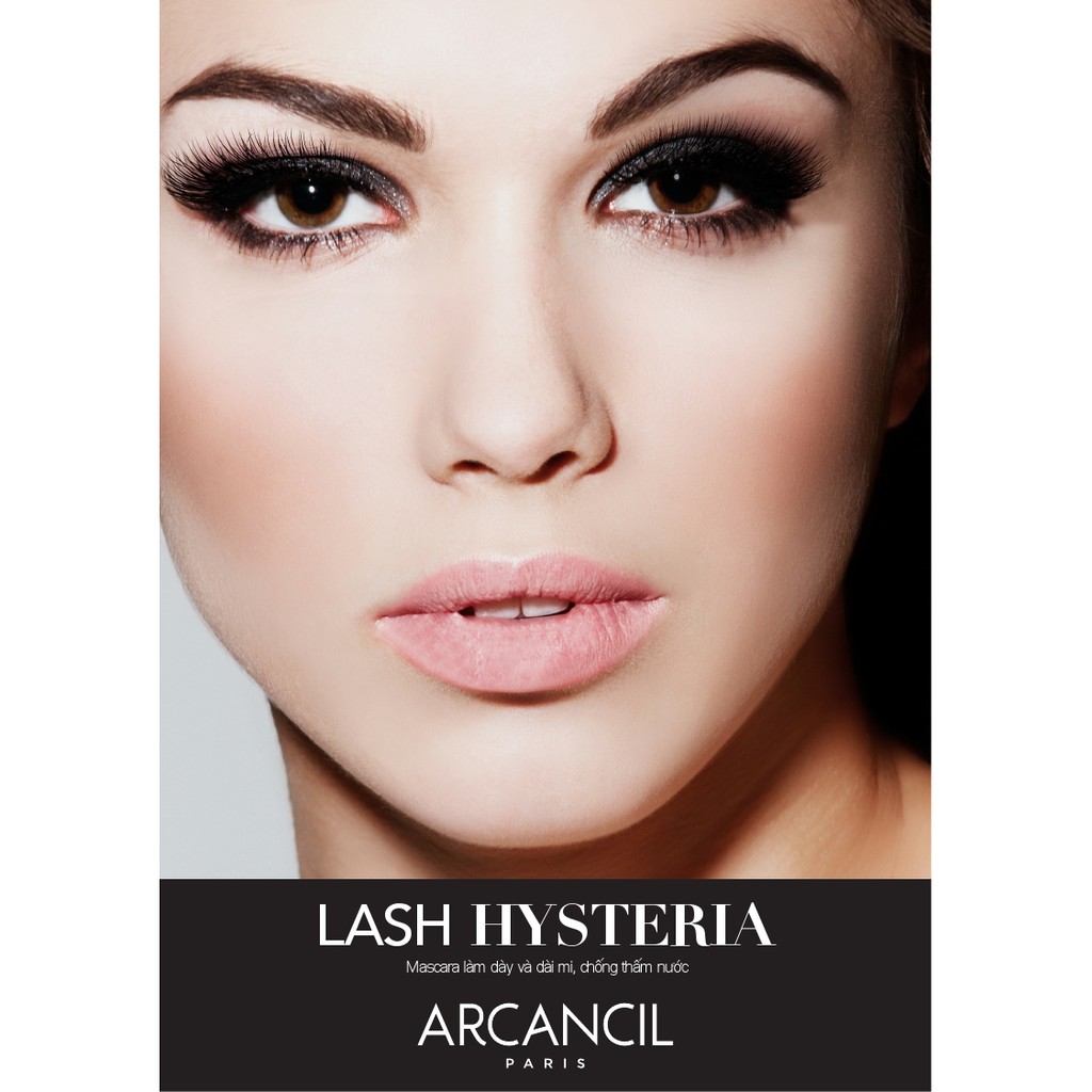 [Mã FMCGM50 - 8% đơn 250K] Mascara Arcancil Lash Hysteria làm dày và dài mi, chống thấm nước 12,5ml