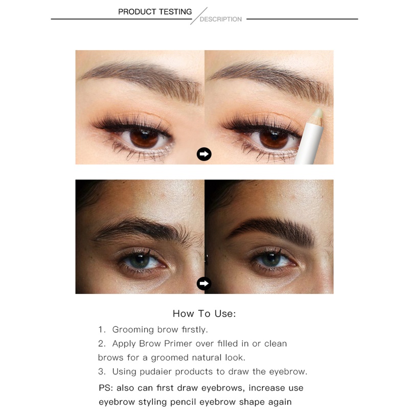 Sáp Định Hình Lông Mày Không Màu Chống Thấm Nước Trang Điểm Tự Nhiên YOUYO