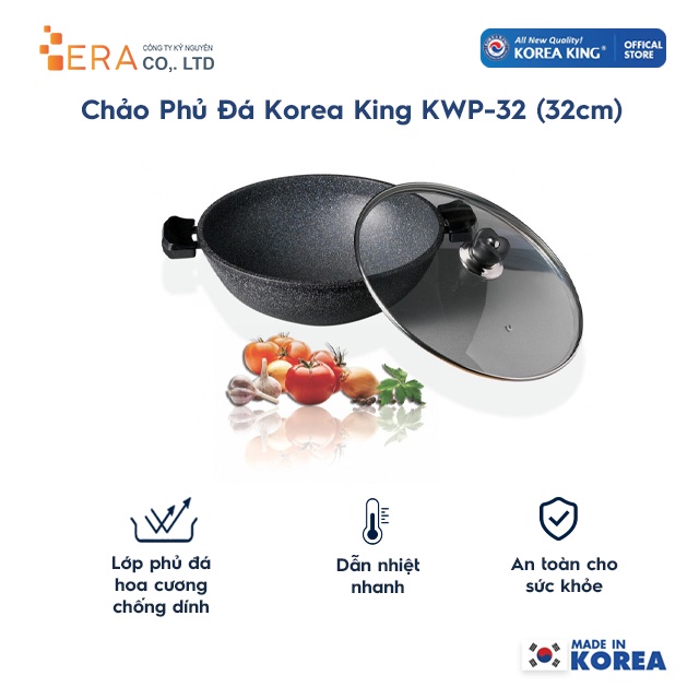 Chảo Phủ Đá Korea King KWP-32