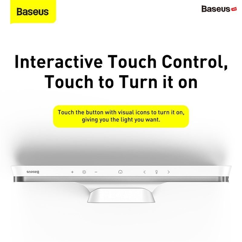 Đèn treo đế hít nam châm, chống mỏi mắt Baseus Magnetic Stepless Dimming Charging Desk Lamp Pro - Hàng Chính Hãng