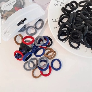 Set 100 dây cột tóc trơn nhiều màu cho bé
